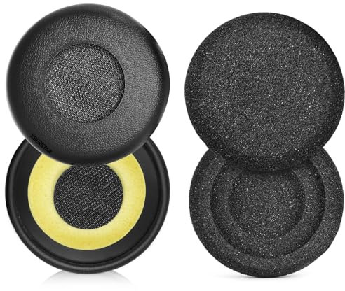 XBERSTAR Ersatz-Ohrpolster für Jabra Evolve Ersatz-Ohrpolster für Jabra Evolve 20 20se 30 30II 40 65 65+ (Proteinleder und Schwamm)