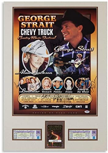 ANSNOW Wooden Jigsaw 1000 Piece George Strait Country Music Festival Puzzles Educational Toys for Adult Birthday Gift