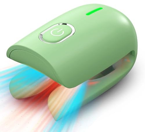 KTS Wiederaufladbares Nagelpilzbehandlungsgerät, neues Modell Effektive Rot-Blau-Licht- & Kaltlasertherapie zur Nagelreinigung, schnelle und zuverlässige Lichttherapie für Fingernagel und Zehennagel