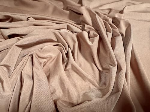 Weicher Stretch-Spandex-Stoff, Einzel-Jersey, Meterware, einfarbig, hautfarben