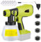 Pulvérisateur de Peinture,Funien Pulvérisateur de Peinture sans Fil de Remplacement pour, Batterie RYOBI 20 V Max, pulvérisateur de Peinture électrique portatif avec récipient de 1000 ML