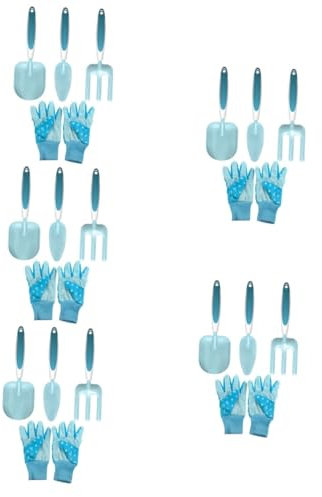 Mipcase 5ensembles Outils De Jardinage Métal pour Truelle Râteau Et pour Plantation Et Désherbage