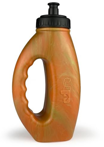 Ultimate Performance UP Runners Bottle 580cc Recycled Colour Carbon Neutral Certified BPA free flexible food grade plastic Fully Recyclable Ergo Shape Soft Spout Cap Run Hike Marathon Ultimate Spt