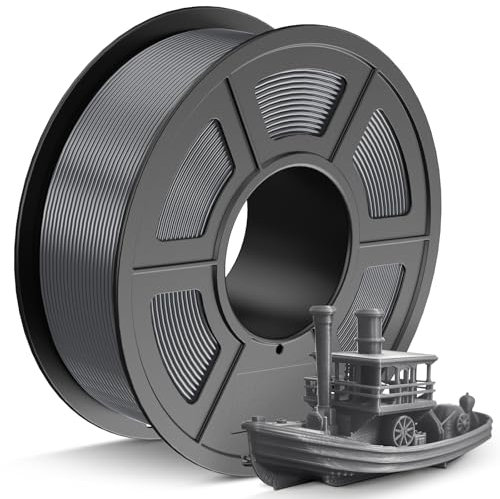 TECBEARS PLA+ Filament 1,75 mm Grau, Verstärkt Zähigkeit PLA Plus, Robusteres und Stärkeres 3D Drucker Filament, 0-300mm/s Druckgeschwindigkeit, 1KG Spulen, Maßgenauigkeit +/- 0,02 mm
