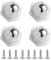 4 Stück Möbelrollen Schwerlast,Rollen für Möbel,Kugelrollen zum Kleben,Kleine Flach Rollenrad,Selbstklebend Mini Möbelroller,Selbstklebendes Möbelgleiter Anschrauben,für Furniture Tisch (Weiß)