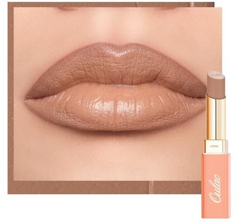 Oulac Nude Pflegender Lippenstift - Matte mit Satin Finish Lippenstifte, Cremige Textur, Feuchtigkeitsspendender Lippen, Langanhaltender Hochpigmentiert, Mit Shea Butter, Vegane, 4g, SG09 Buttercream