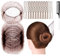 20 Stück Bun Netze, Individuelles Paket Unsichtbare Haar Netze 20 Zoll Wiederverwendbare haarnetz dutt für Buns Unsichtbare Elastische Rand Mesh für Ballett Bun Schlafende Frauen Braun