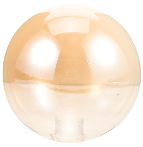jojofuny Ersatz Glas Lampenschirm Kugel Ømm Gewinde Bernsteinfarbig Dekorativer Lampenschirm Für Pendelleuchte Wohnzimmer Tischlampe Wohnraumbeleuchtung