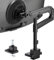 monTEK 17-57 Inch Ultrawide Monitor Arm for Up to 59.4lbs Screens, Aluminum Heavy-Duty Gas Spring Single Curved Screen Adjustable Monitor Stand,75/100mm Vesa Mount, Black