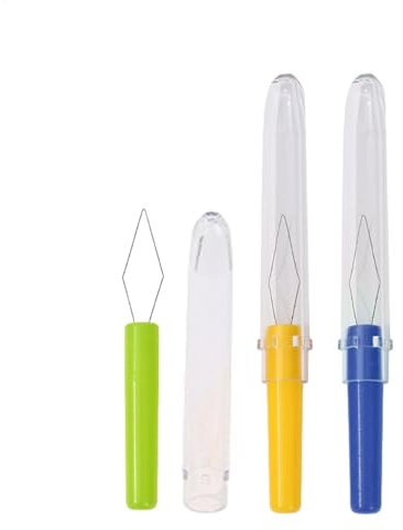 Nadeleinfädler, 3 Stück, automatischer Näheinfädler für Haushalt, Nähwerkzeug mit Abdeckung für Handnähen, bunter Nadeleinfädler für D-Iy-Liebhaber, Einfädler mit Abdeckung, automatisch