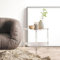 zwxqe Eck-Duschhocker aus Acryl, rutschfester Duschhocker, stabile, robuste Badesessel mit Ablage, platzsparender Organizer für Badezimmer und Wohnzimmer