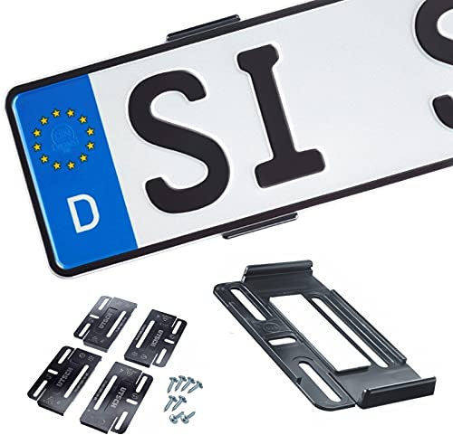 Simple-Fix Rahmenloser Universal Kennzeichenhalter Simple-Fix (schwarz)