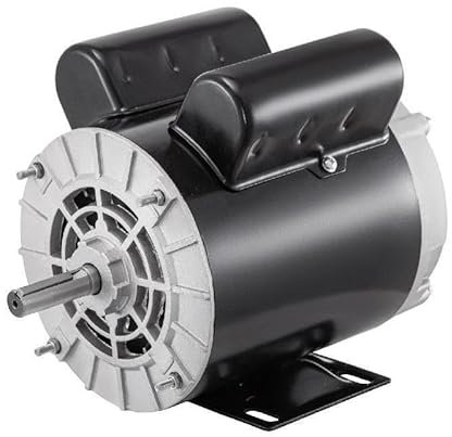 Motore elettrico del compressore d'aria monofase da 2 115/230 V 3450 RPM Alloggiamento in acciaio for miscelatori di macchinari for il trasporto di pompe, Potente ed efficiente