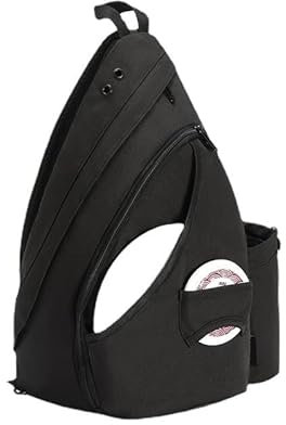 LIOEUE Disc Golf-Rucksack, große Kapazität, wasserdichte Aufbewahrungstasche, schwarz