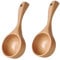 STOBAZA 1Stück Holzlöffel Praktischer Kaffeelöffel aus Hochwertigem Holz Einteiliges Design zum Messen von Wasser Kaffeebohnen Milchpulver und Langlebig und Leicht