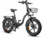 KETELES Klapprad Elektrofahrrad 20 Zoll, 48 V 18Ah Lithium Akku, Faltbares City E-Bike mit Drehmomentsensor, 250W Motor, 4.0 Fettreifen, Pedelec EBike für Erwachsene, Herren Damen. (18A-Schwarz)