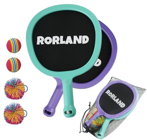 Smartwo Kinder Schläger Set, Outdoor Ballspiele für Jungen Mädchen, leichte Badminton Tennisschläger für Anfänger, Pool Strandspiele Gartenspiele für Kinder Draußen
