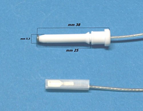 Candela Tecnogas Candeletta Accensione Piezo Cucina a Gas, Compatibile con Motocicletta, Sparge, Nichel, 1 pezzo