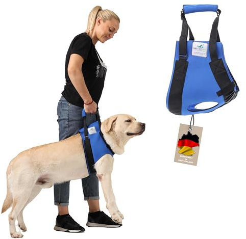 Nature Pet Tragehilfe für Hunde vorne- Tragegurt Hund (XXL schwarz)