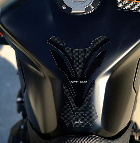 Resin Bike Aufkleber für Motorrad Kompatibel mit Yamaha MT-09 2017 2020. Tankabdeckung vor Stößen und Kratzern. 3D-Harzklebstoff. Motorrad-Gadget - Stickers - Made in Italy