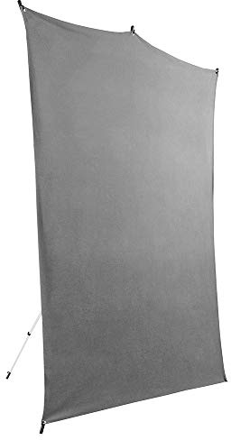 Savage Travel Backdrop Kit, Gray Floor Extended Backdrop, 1.52m x 2.13m, Aluminum Stand, Carry Bag with Shoulder Strap