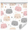Wallepic Tapete für Kinder 1000 x 53 cm Vlies Wand Tapete Tiere Katzen Vliestapete Kinderzimmer Schlafzimmer Kinderwelt Moderne Wandbild Jugend Kinder Wand Dekoration Easyinstall