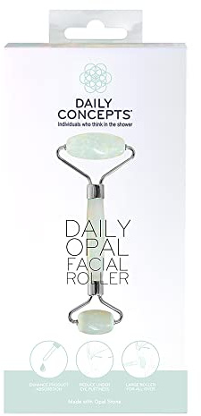 Daily Concepts Daily Opal Facial Roller Helps Flush Lymphatic System, Increase Circulation, Reduce Puffiness and Spread Positivity, Vegan 150g