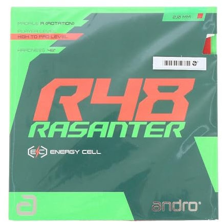 ANDRO Belag Rasanter R 48, rot, 2,0 mm