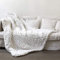 Blanket,Grob Gestrickte Kuscheldecke, Grobe Strickdecke Wolle Garn Super Große Handgewebte Decke, Sofa Decken Yoga Matte Teppich Große Weiche, Haustier Bett Stuhl Sofa,Weiß,50 * 50cm
