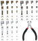 Cents matter Reißverschluss Reparatur Set, Zinklegierung Zipper Top Plug und Repair Zip Stopper, Metall Schieber, #3#5#8#10 Ersatzzubehör Stopper unter 3 Farben: Antike Bronze, Silber Pistolenfarbe