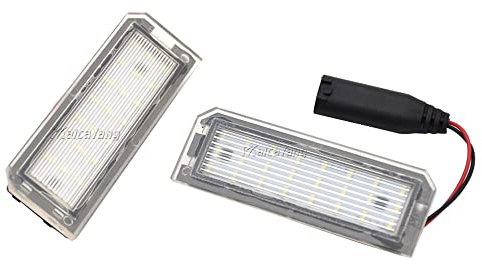 Malcayang Weiße LED-Kennzeichenleuchte Kennzeichenrücklicht Rücklicht Ersatz für Land Rover Golf 4 5 6 Polo Phaetoh