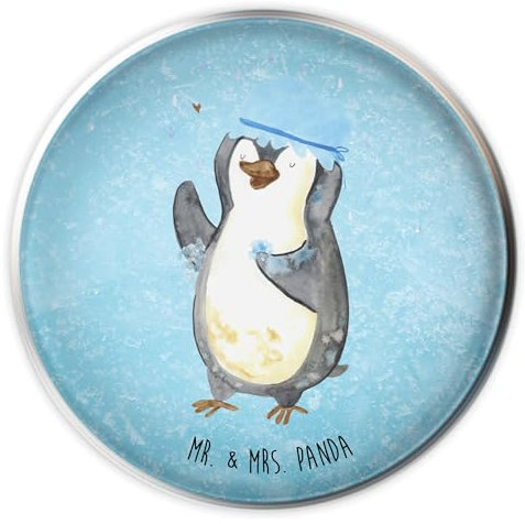 Mr. & Mrs. Panda Waschbecken Stöpsel Pinguin Duschen - Geschenk, singen, Neuanfang, baden, Waschbecken Stopfen, Neustart, Abflussstöpsel,