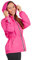 PERLETTI Giacca Impermeabile Donna Antivento Leggera - Giacca a Vento Pioggia Sportivo con Cappuccio e Dettagli Catarifrangenti - Trench Impermeabile Ragazza Antipioggia Corsa Outdoor (M, Fucsia)