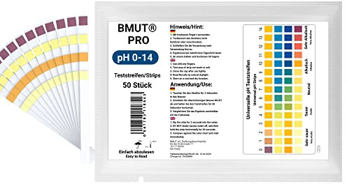 50x pH Teststreifen 0–14 | Universal Indikatorpapier für Wasser, Pool, Labor, Aquarium, Schule & Teich | Exakter pH-Wert Schnelltest mit Farbcodierung
