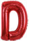 TONIFUL 40 Zoll große leuchtend rote Buchstabenballons A-Z, riesige Heliumfolie großer Buchstabe D Ballon für Geburtstagsfeier Jahrestag Hochzeit Dekoration.