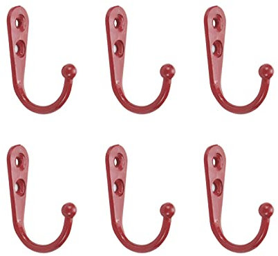 Geesatis 6 Stück Handtuchhaken zum Aufhängen (Rosa) Geldbörsen-Bademantelhaken Wandgarderobe Schlüsselhaken Bademantelhaken Handtuchhalter für Tasche, Schlüssel, Hut