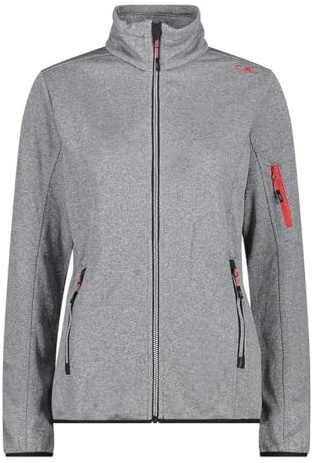 CMP Damen Knitted Mesh Jacke, Glacier-Cemento, 44