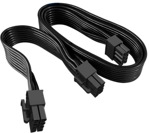 HALOULENI GPU 8Pin Rotating Dual PCIe 8Pin(6+2) male power adapter cable for Corsir modular power supply, also used in Thermaltakea and ARESGAME