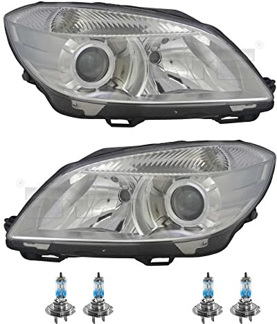 EISENFELS Set 106573670 erstellt mit Scheinwerfer links und rechts + NIGHT BREAKER 200 H7 Leuchtmittel kompatibel mit Fabia II
