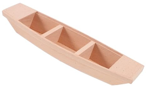 Zerodeko 1stück Holzboot Modell Dekoratives Gartenaccessoire Aus Holz Für Mikro-landschaften -projekte Kinderspielzeug Langlebig Und Farbecht Für Und Anlässe