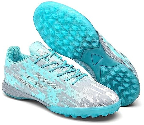 Jasmeko Fußballsneaker für Herren und Damen, Sportfußballschuhe mit Kunststoffstollen, Leichtathletik-Jugendfußballschuhe