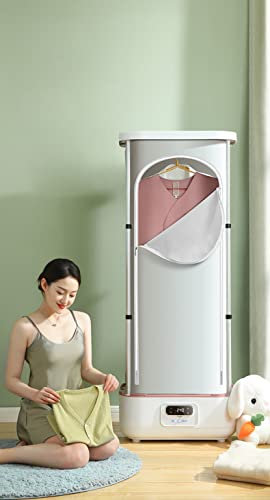 PRUJOY Fully Automatic Wrinkle Removal Steamer with Aromatherapy, Remote Control, Quick Folding, White, Compact