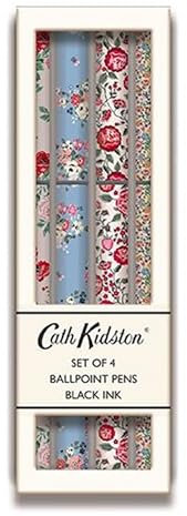 The Great British Card Company Cath Kidston Kugelschreiber, schwarze Tinte, 4 St�ck