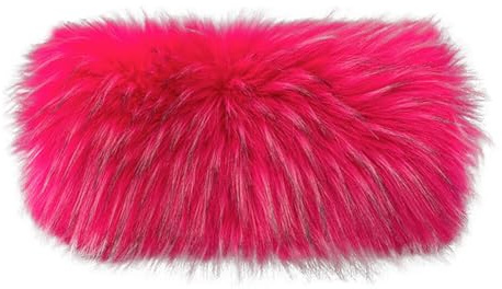 URFEDA Kunstpelz Hand Muffs Damen,Kunstfell-Handwärmer mit Umhängeband Winter Plüsch Handwärmer Kunstfell Winter Muffs Armwärmer Kunstpelz Hand Muffs für Mädchen Frauen Männer, 40 cm x 20 cm