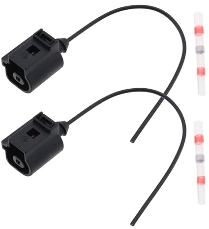 LT Easiyl 2pcs 1 Pin Oil Pressure Sensor Plug Connector Pigtail | 1J0973081, Compatible with Audi, Compatible with Porsche, Compatible with Volkswagen, 98-2016