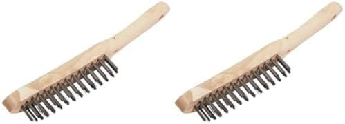 Draper 31570 4 Row Wire Scratch Brush, 290mm (Pack of 2)