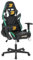 BraZen Vision RGB Junior Gaming Chair for Teenagers Small PC Office Racing Computer Kids Gaming Chair for Kids Junior Teen Video Game Chairs with RGB LED Lights - Black White