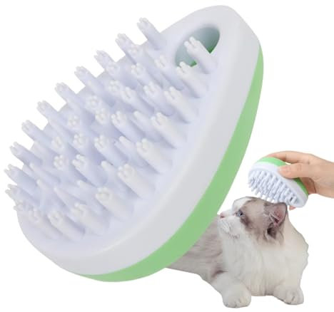 Massagebürste für Katzen, Dusch-Shampoo-Bürste, Haustierpflege, Körperwäscheschrubber für Hunde, Kätzchen