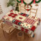 Weihnachten Tischdecke Abwaschbar Rechteckig Weihnachtsbaum Gartentischdecke Fleckschutz Wasserdicht Tischtuch Pflegeleicht Outdoor Tischdecken für Küche Esstisch Party Dekor 110x140cm