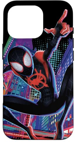 Marvel Spider-Man in das Spider-Verse Miles Morales City Hülle für iPhone 16 Pro